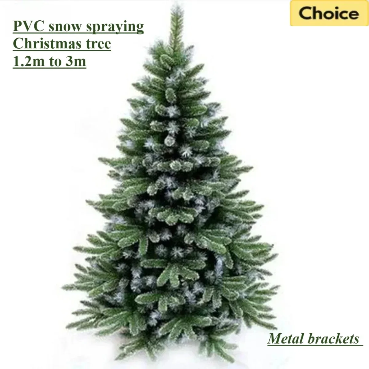 

Artificial PVC Christmas Tree Encryption Snow Spray with Light Christmas Tree 1.2m to 3m Family Christmas Atmosphere Decorations