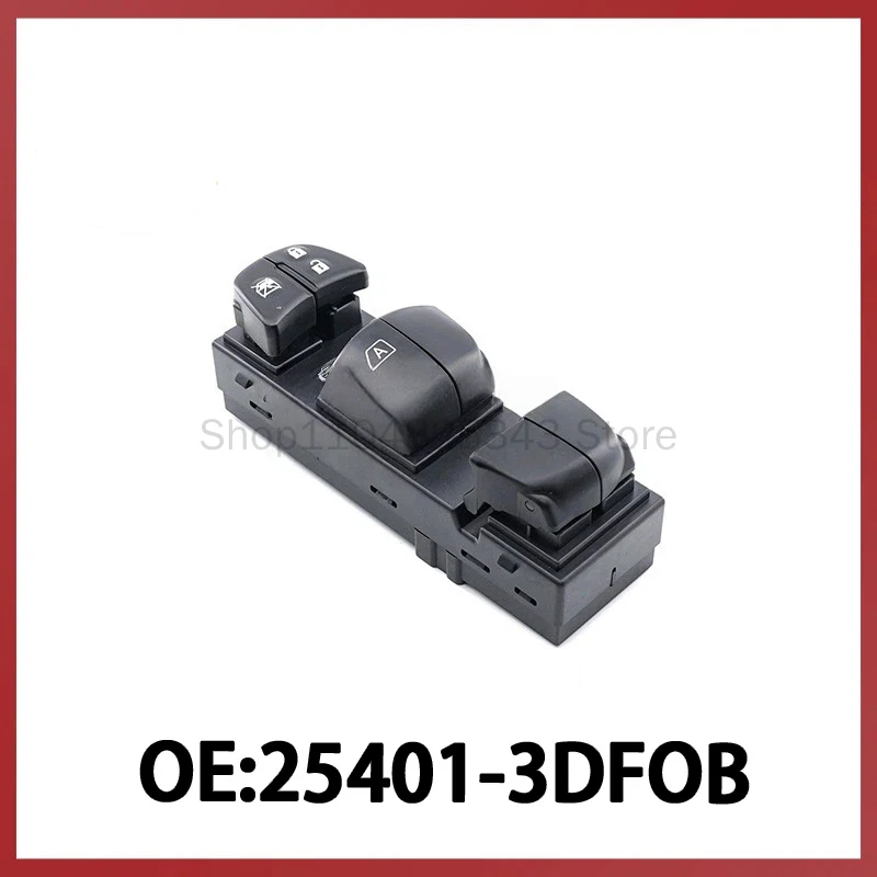 

25401-3DF0B is suitable for 11-14 Nissan Qida left drive glass lifter switch electric window switch