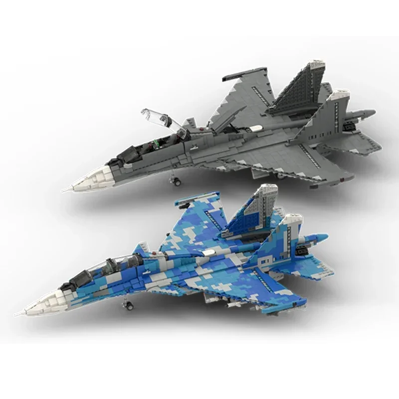 อิฐก่อสร้างแบบทหาร Sukhoi โมเดล SU-30 1/35เครื่องบินรบเทคโนโลยีเจ็ทแบบแยกส่วนของขวัญคริสต์มาสของเล่นชุดประกอบแบบทำมือ