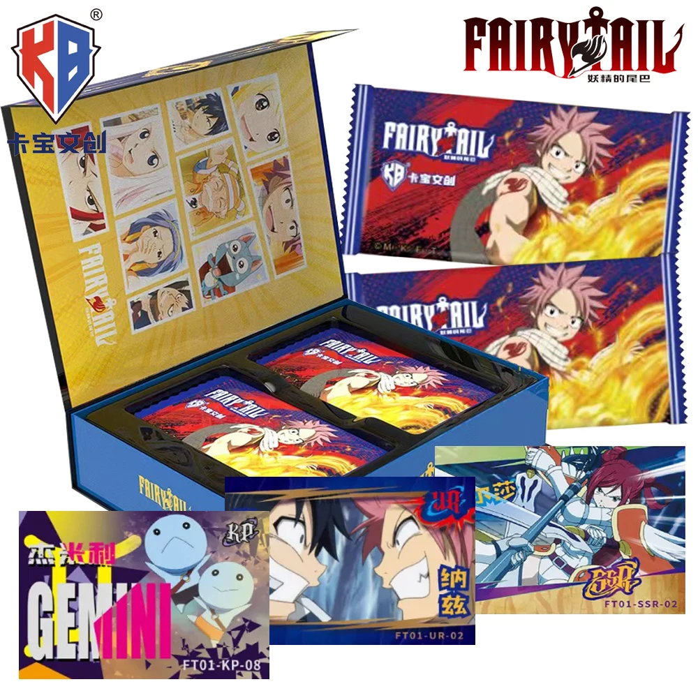 

Original Kabao FAIRY TAIL Collection Cards Fantasy Hot Blooded Anime Popular Character Natsu Rare Creative Inlaid Cards Toy Gift