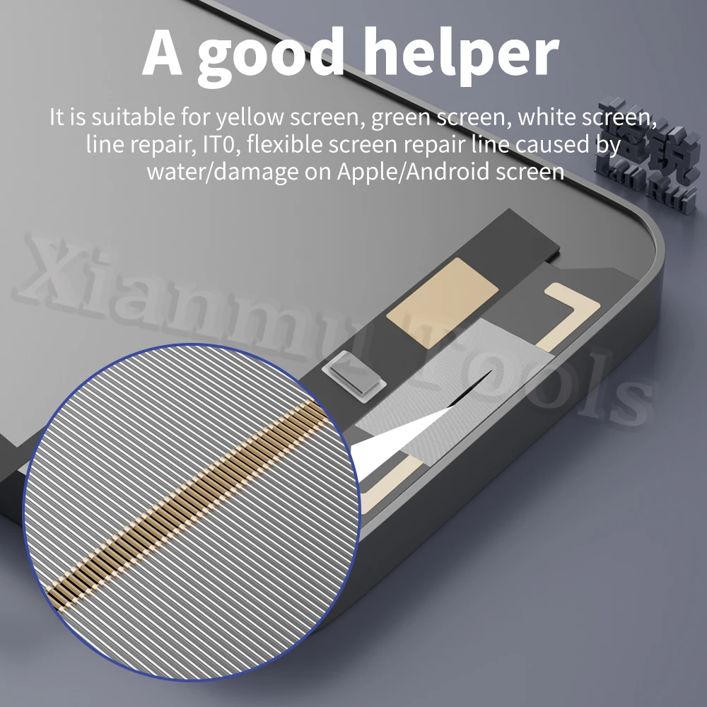 Lanrui J9 Nano Conductive Silver Paste Low Resistance Screen Line Repair for PhoneS iPhone Android Green/Yellow Screen Fix Tools