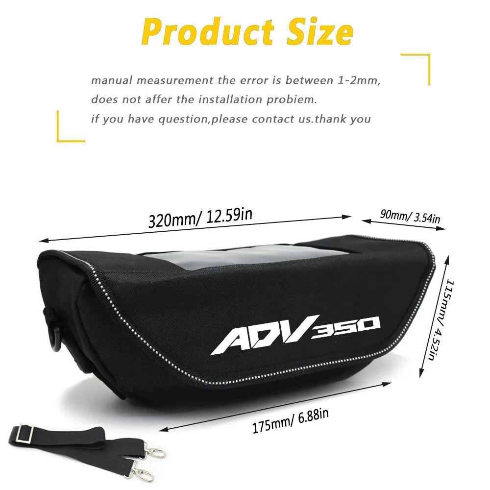 For HONDA ADV350 adv350 ADV 350 Motorcycle accessory  Waterproof And Dustproof Handlebar Storage Bag  navigation bag