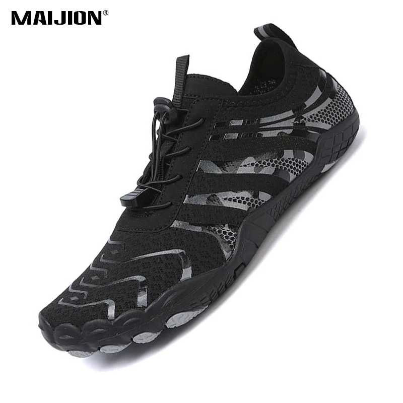 Quick Dry Unisex Aqua Shoes Lightweight Barefoot Beach Wading Sneakers Non-slip Soft Water Shoes for Surfing Upstream Walking