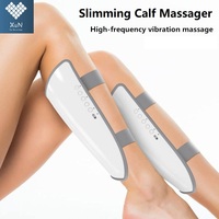 Electric Leg Adjustable Massager Warming Massage Machine Portable Ems Vibration Heating Slimming Calf Massager Usb Rechargeable