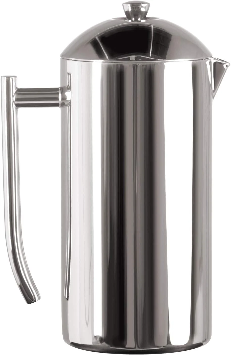 17 oz Stainless Steel French Press Coffee Maker, Double-Wall Insulated for Camping & Travel, Manual Non-Plastic Brewing