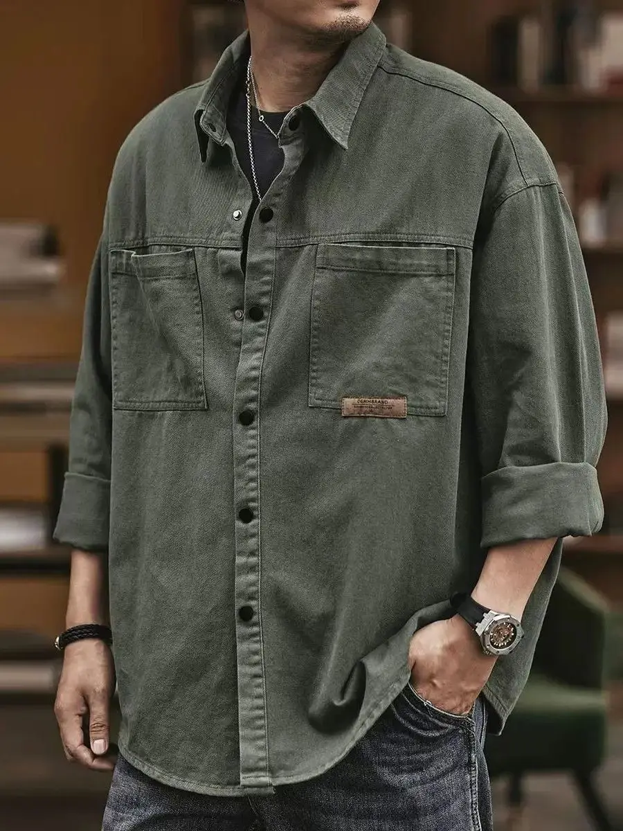 

Мужская куртка больших размеров с цветными лацканами, повседневная одежда Long Sve обычной длины, удобная посадка, модная одежда для поездок на работу