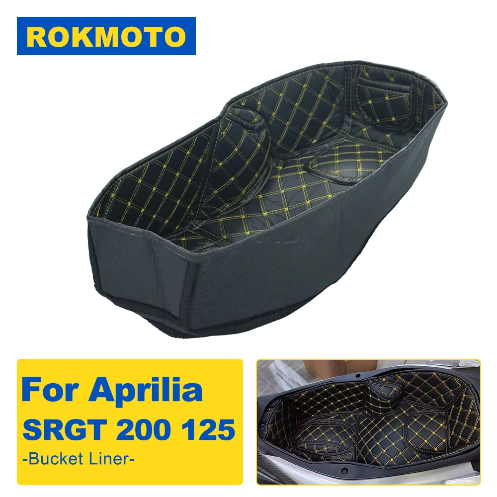 Motorcycle Accessories Rear Cushion Seat Bucket Storage Box Liners For Aprilia SRGT200 SRGT 200 SRGT125 SRGT 125