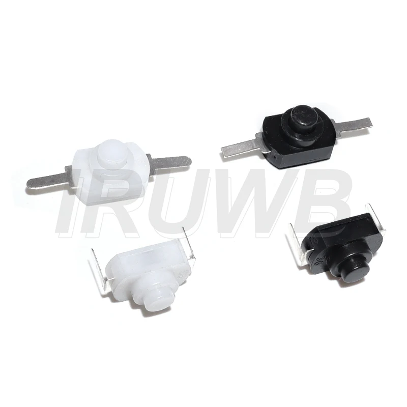 10PCS 1208YD Selbst Locking 12*8MM DC 30V 1A On Off Mini Push Button Schalter für elektrische Taschenlampe