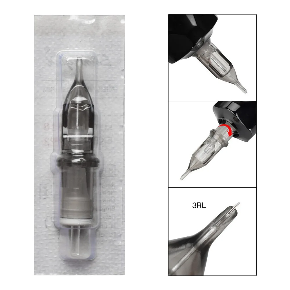 Professional Tattoo Cartridge Needles Rotary Liner Shader Handle Tattoo Kit Silent Motorized Makeup Tool