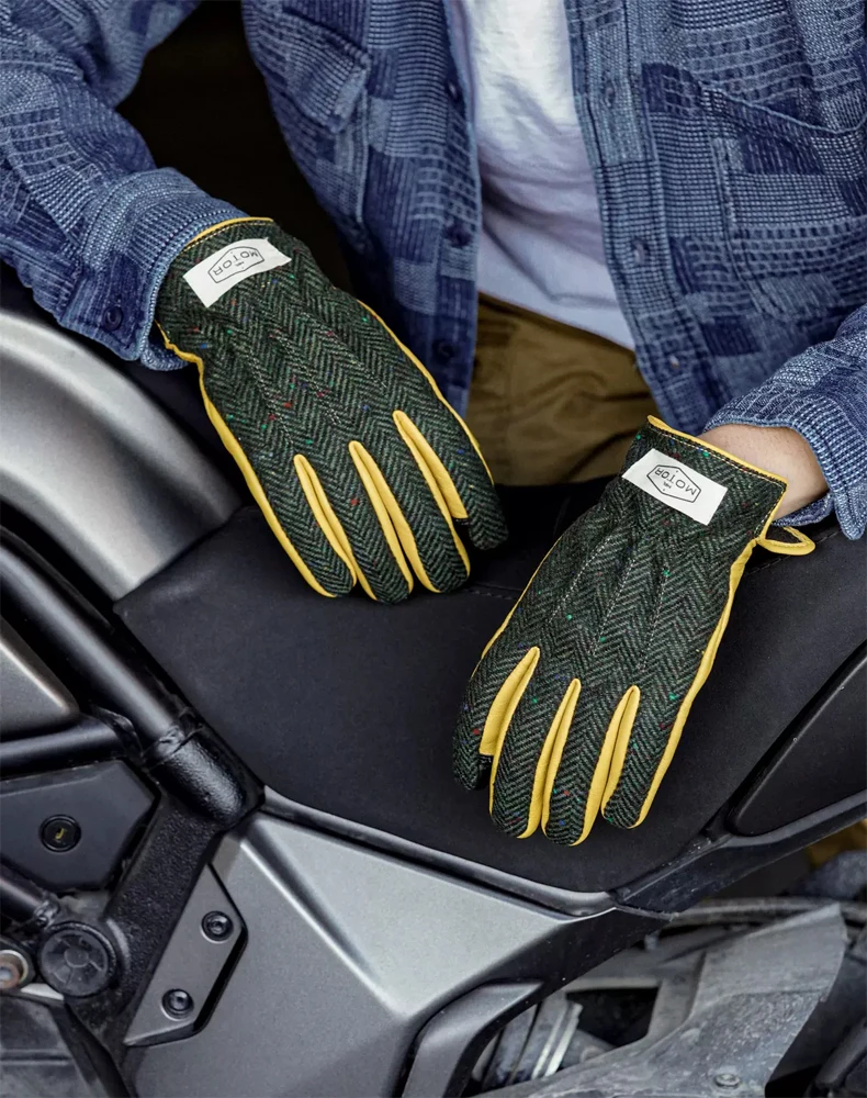 Imagem -05 - Luvas de Couro de Motocicleta para Homens e Mulheres Windproof Keep Warm Touchscreen Inverno