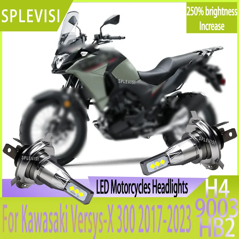 

Hassle-Free Installation: Wireless H4 LED Motorcycle Bulb Plug Play Design For Kawasaki Versys-X 300 2017 2018 2019 2020 2023