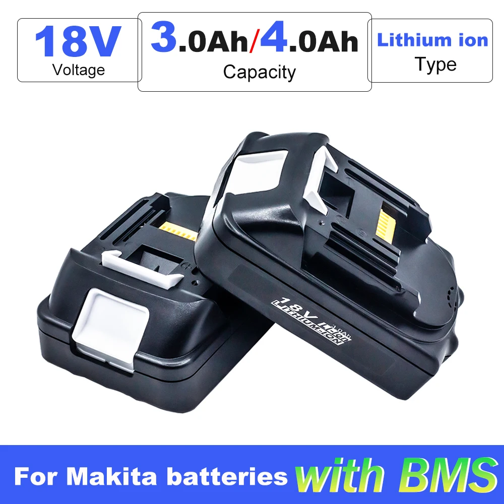 

Latest Upgraded 18V 3Ah Li-Ion Battery for makita 18V battery Rechargeable Replacement BL1815 BL1820 makita battery Power Tools