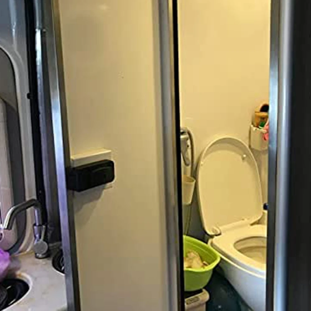 Cerradura de puerta RV para barcos, grosor de la puerta del baño, 18mm-35mm, adecuada para yates, caravanas, campistas