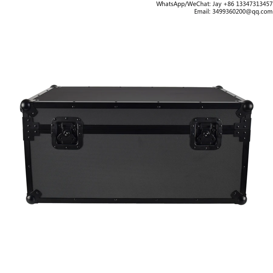 

Custom Size Black Aluminum Flight Case Tools And Equipment Armored Durable Storage Luggage With EVA Foam