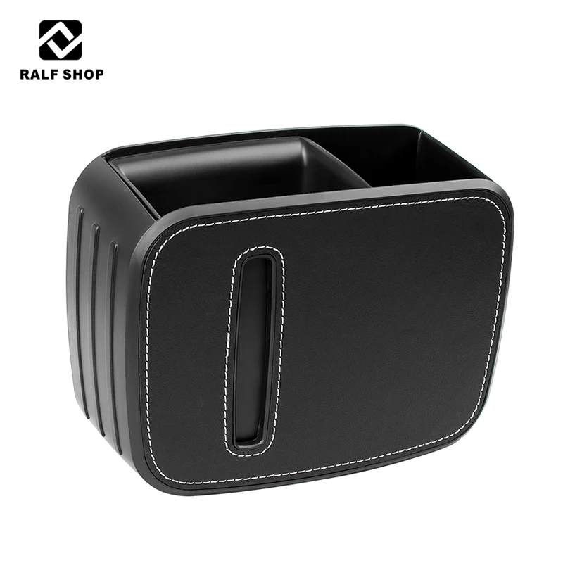 

Hanging Car Bin Trash Storage Box Multifunctional Tissue Bin Car Trash Can With Tissue Box