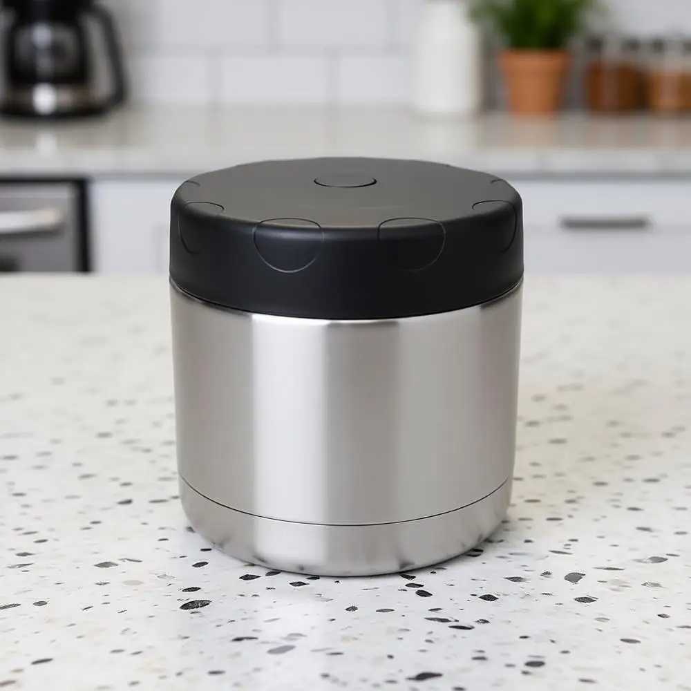 

16oz Insulated Wide Mouth Thermo Flask with Vented Lid - Keeps Food Hot or Cold for Hours - Leak-Proof Portable Thermal Food Jar