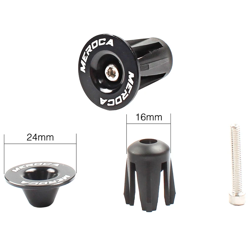 MEROCA Handlebar Cap Mtb Bicycle Handlebar Plugs Mountain Bike Handle Bar End Bicycle Lock On Grips Cap Handle Cover Cycling
