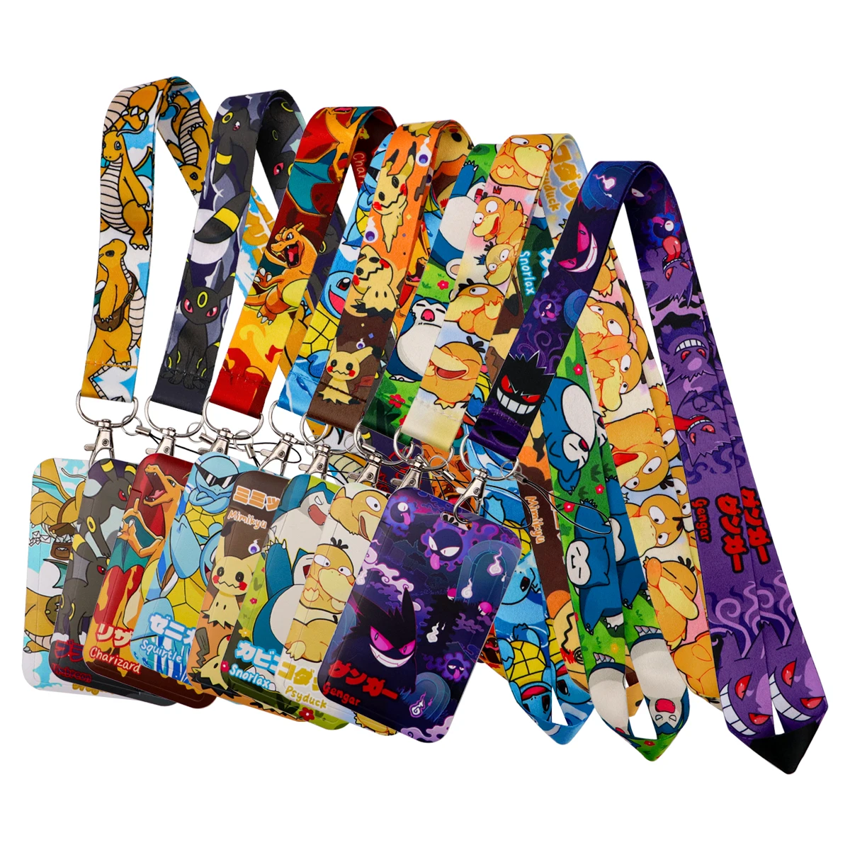 

Anime Figures Lanyard Neck Strap Keychain Cartoon Elf Card Cover Badge Holder Mobile Phone Hang Rope Keyring Accessories Gifts