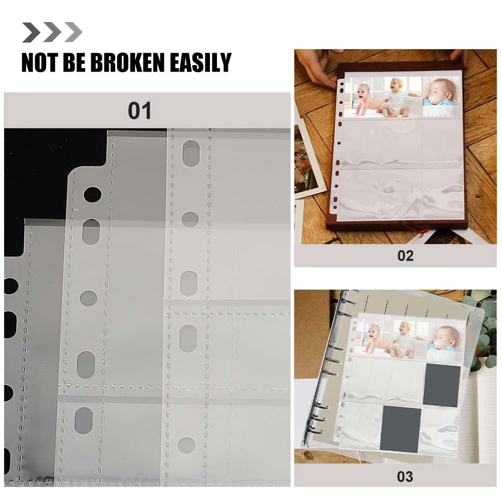 

30 Sheets Photo Storage Bag Card Protector Pages Sleeves Pp Trading Album Office