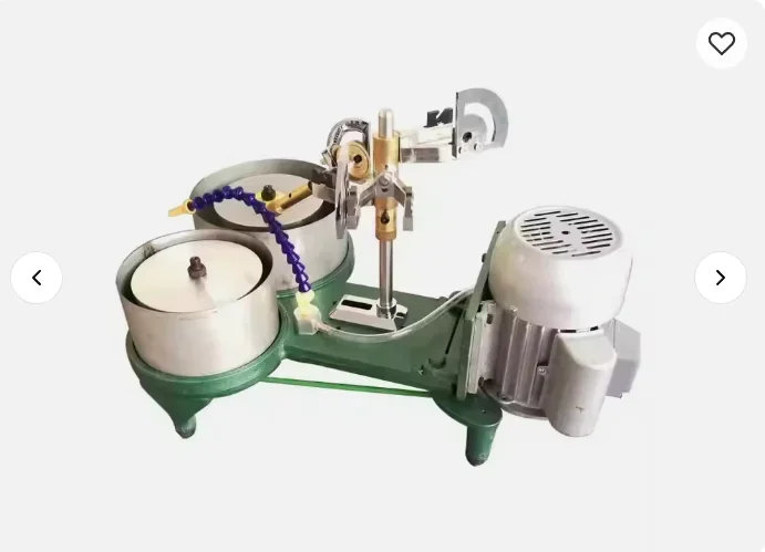 Double Disc Lapidary Grinding Polishing Machine Jewelry Gemstone Faceting Machine Tool Faceting Machine Lapidary  Angle Polisher