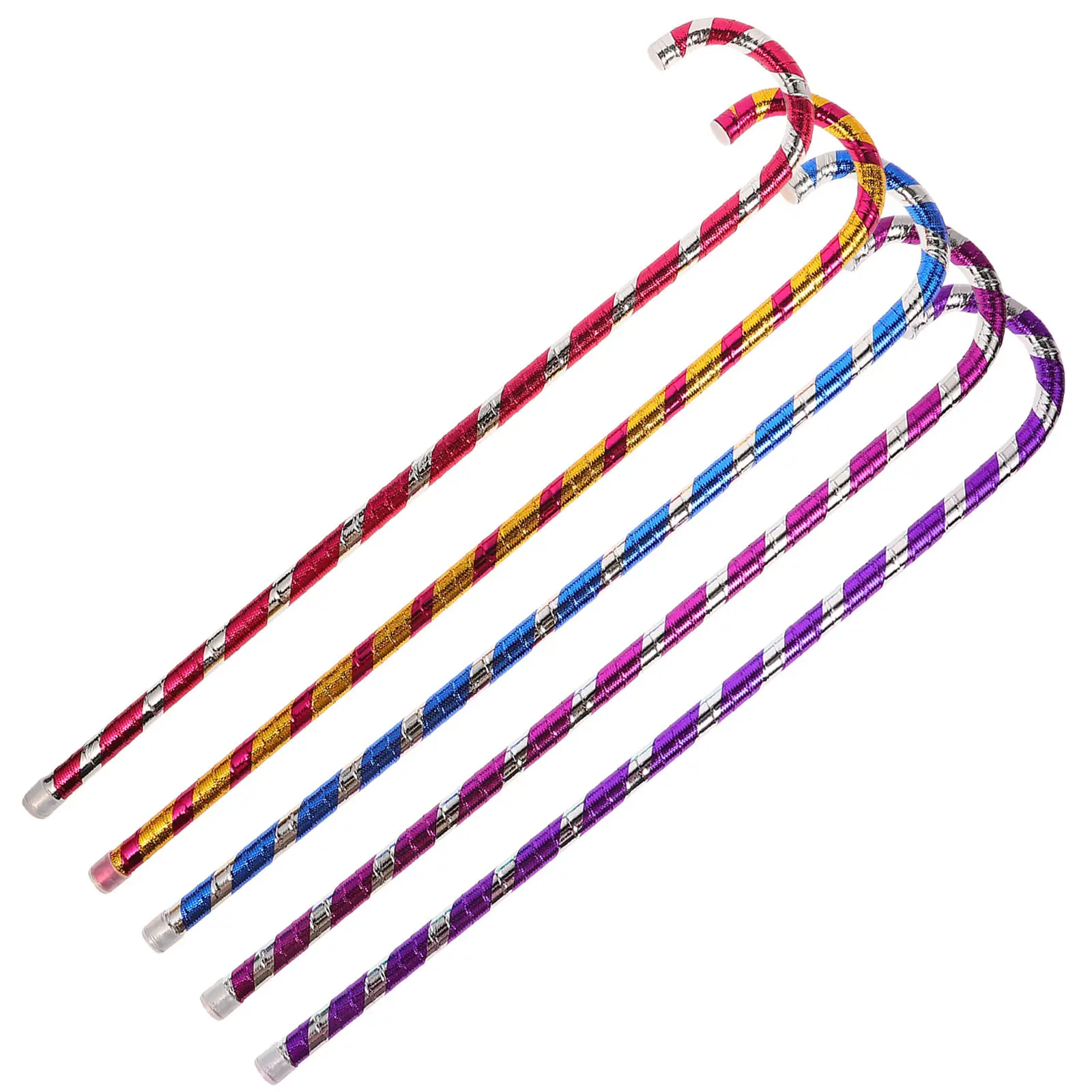 

5Pcs Stage Performance Crutch Props Jazz Stick High Quality Decorative Cane for Costume Party Carnival Bar Show