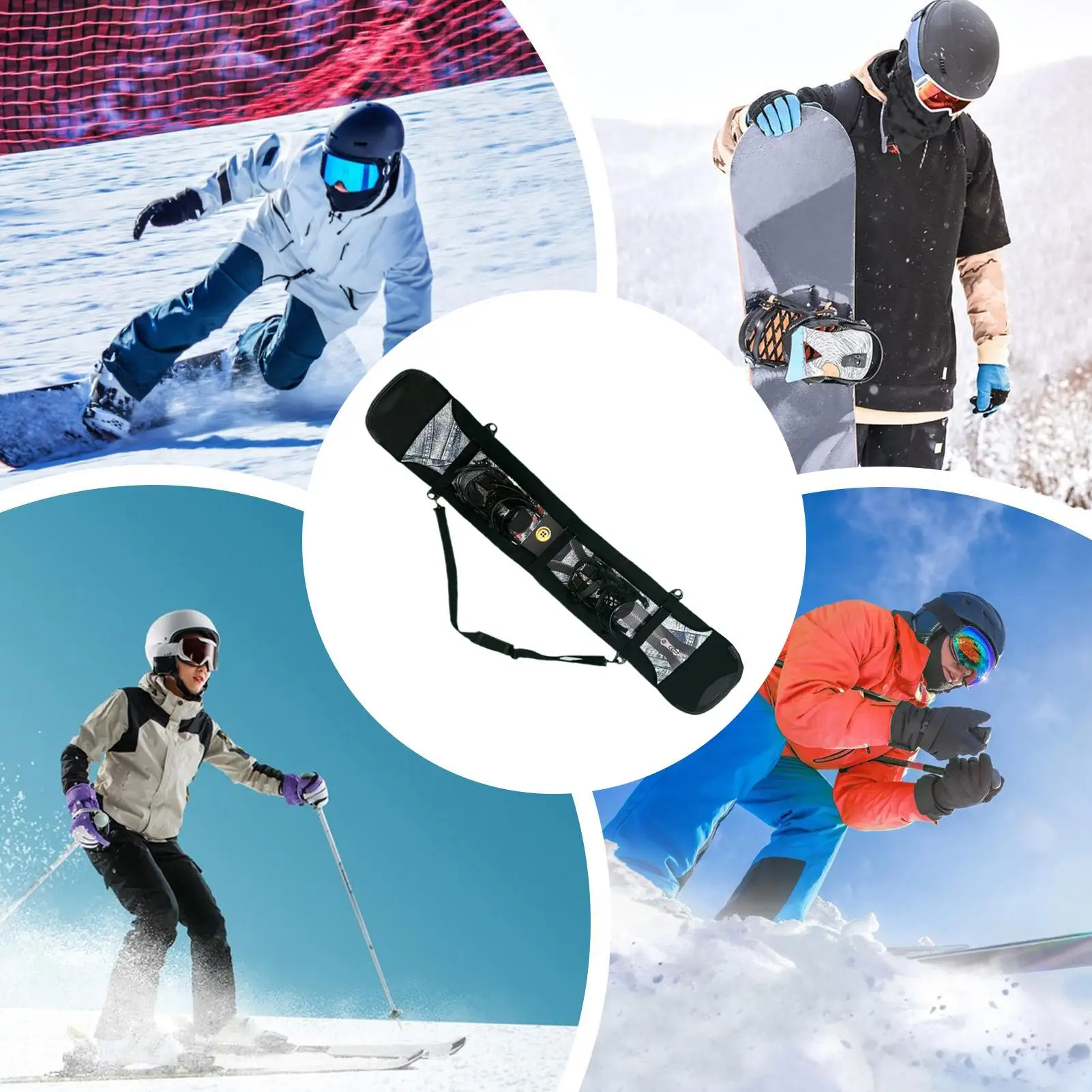 Ski-Ärmel, Outdoor-Ski-Schutz, Reise-Ärmel, Schutztasche, tragbare Sportausrüstung für Erwachsene, Outdoor, Männer, Frauen, Teenager, Sportler