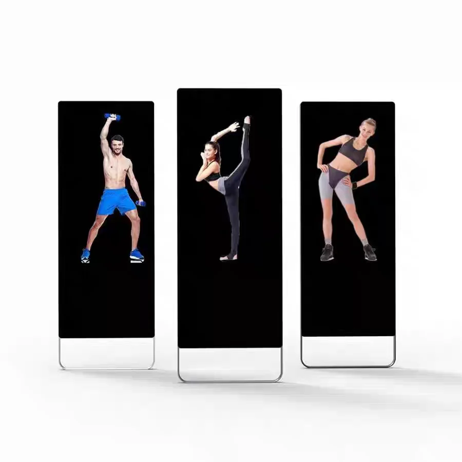 Espelho autônomo de fitness para treinadores de treino AI, para estúdios de ginástica e salas de montagem de boutique, ferramenta de montagem de roupas
