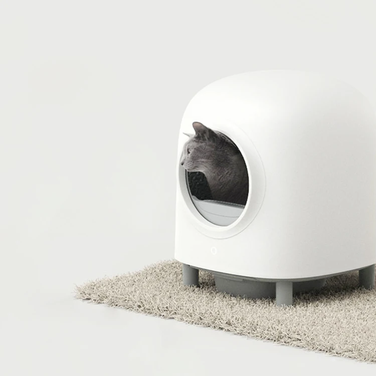 Automatic intelligent cat toilet APP control semi-closed self cleaning cat litter box