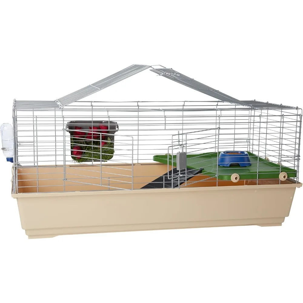 USA Top Access Small Animal Ferret Cage Habitat With Accessories, Jumbo, Multicolor, 48.6