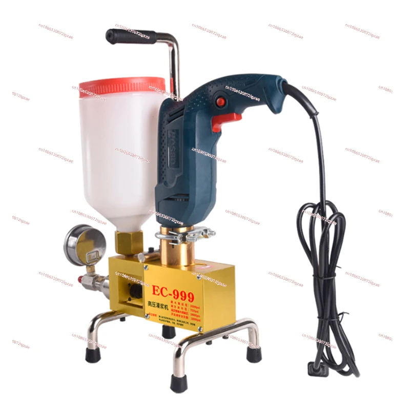 910/1100W 220V Epoxy injection pump Epoxy/Polyurethane Foam Grouting Machine Steel Hose Concrete Repair Crack