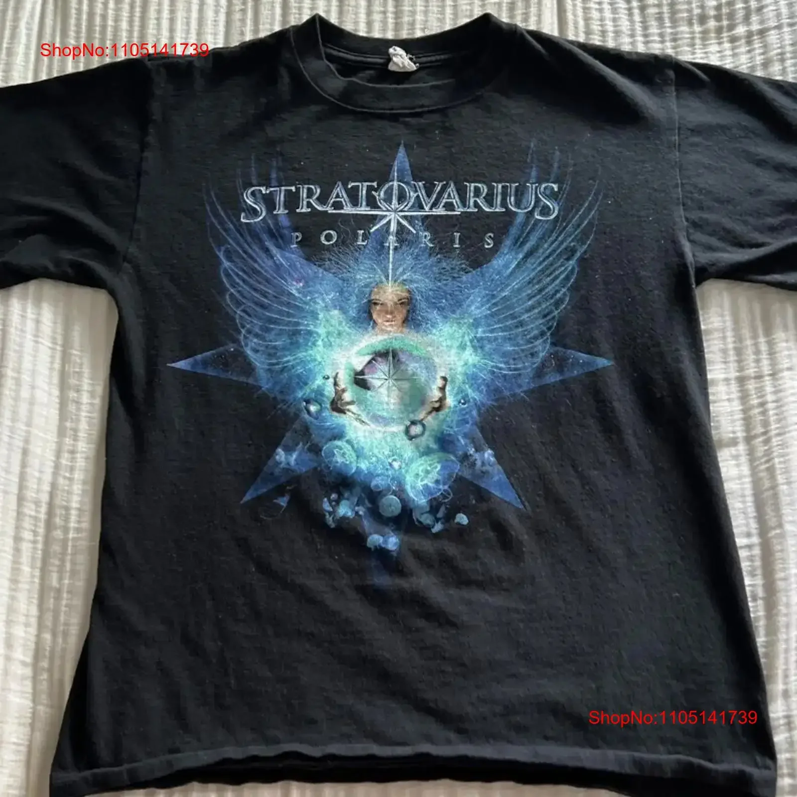 

HOT Stratovarius Black Cotton All size S 5XL For Fans T shirt HO24 vintage Washed homme Stylish Stretched Casual Slightly
