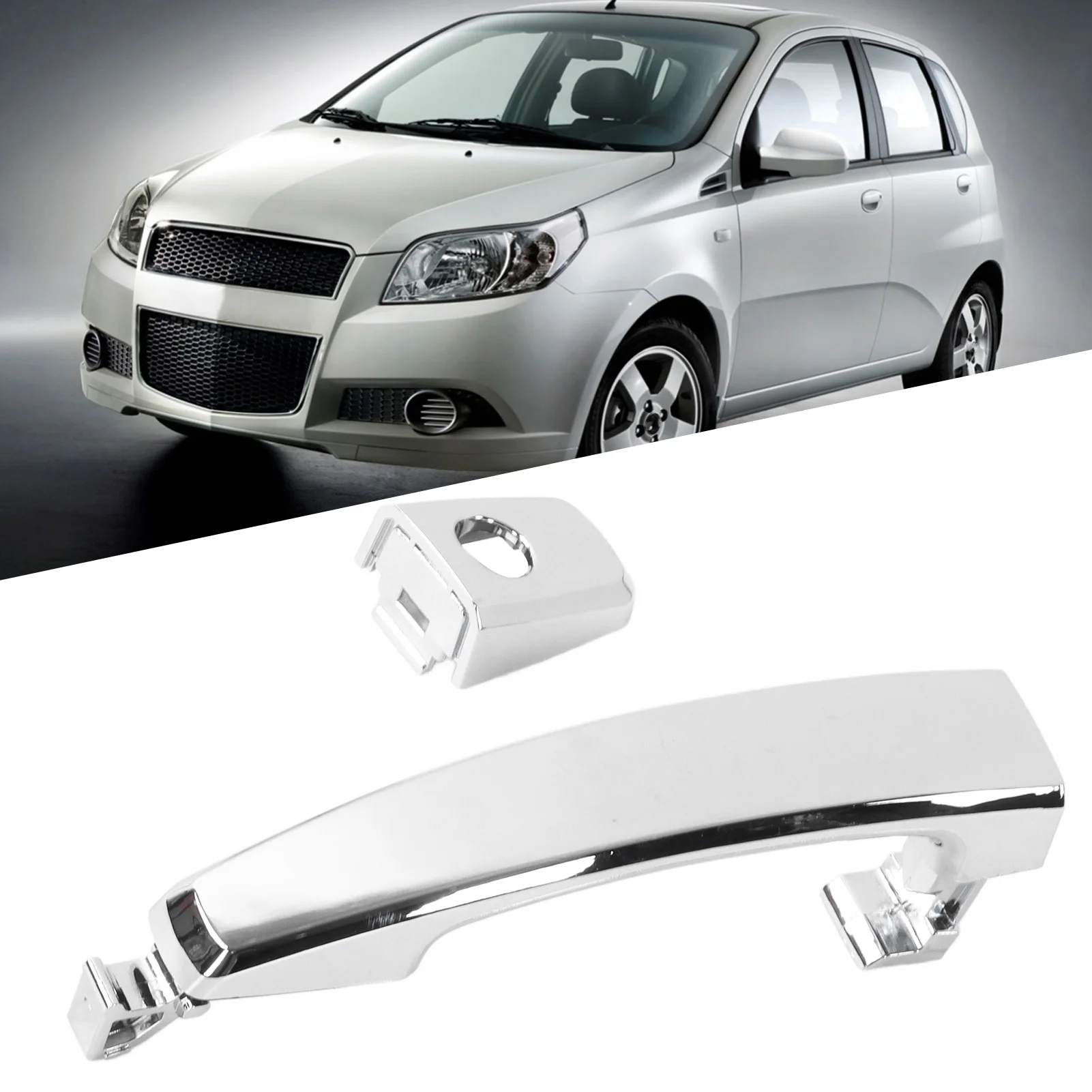 Zewnętrzna klamka do drzwi samochodu 96468266 zamiennik przedniego lewego prawego dla Chevrolet Aveo 2007-2009