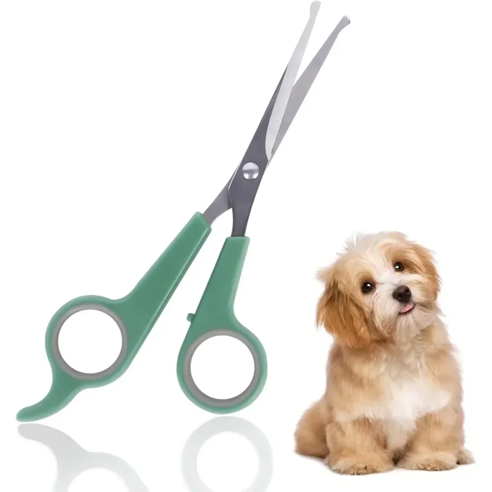 Dog Cat Hair Scissors Grooming Stainless Steel Dog Scissors Pets Shears Animal Cutting Feet Ear Eye Hair Trimming Accessories