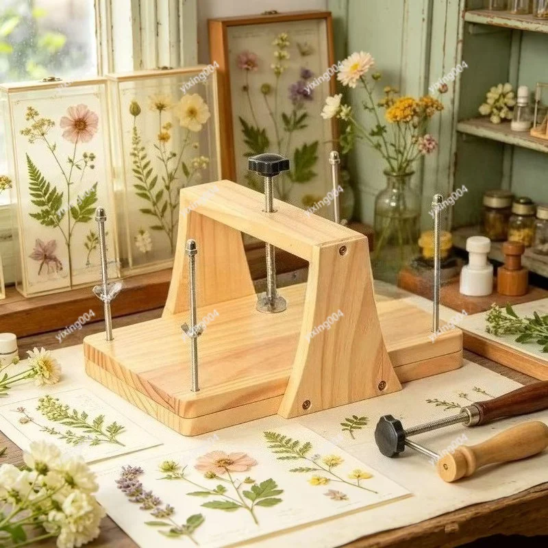 Detachable Wooden Flower Press Handmade DIY Tool For Dried Flower Plant Specimen Making Fresh Flower Pressing