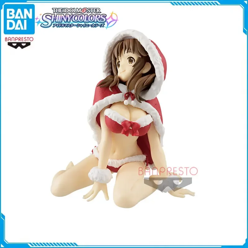 

Bandai Original EXQ THE IDOLM@STER Cinderella Girl Totoki Airi Action Figures Christmas Outfit Collectible Model Ornament