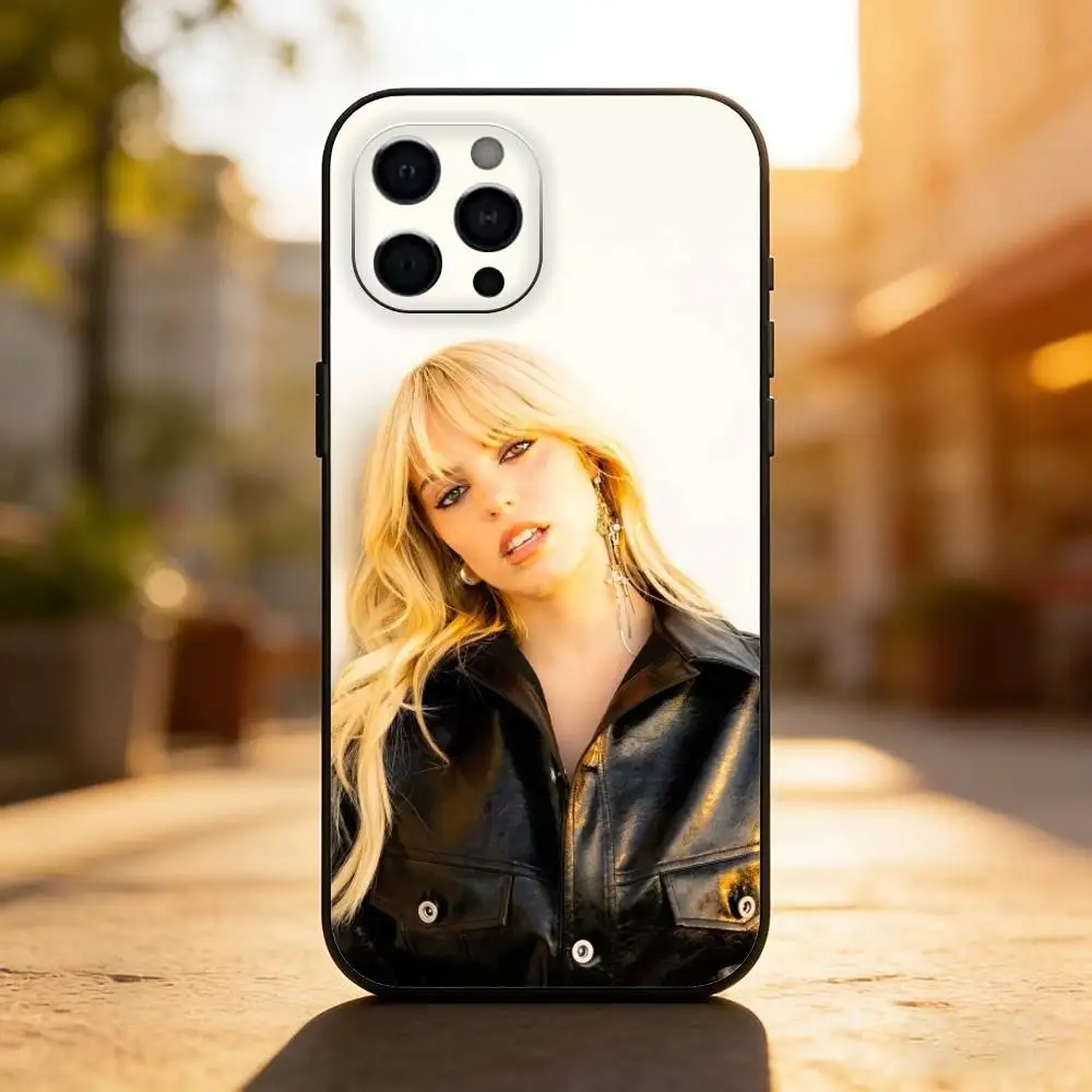 American Hot Singer R-renee Rapp Custodia per telefono in silicone nero morbido per IPhone 17,16,15,14,13,12,11, XS, Plus Pro Max