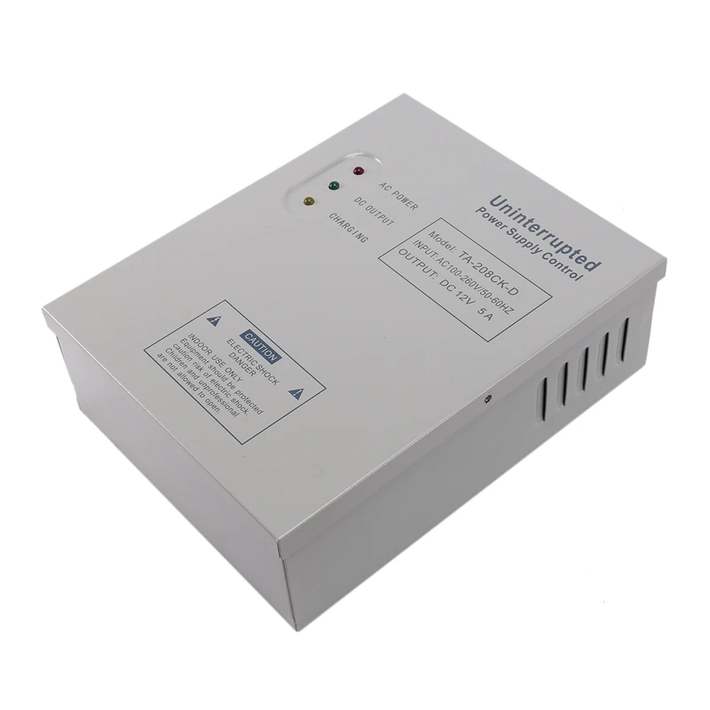 

208CK-D AC 110-240V DC 12V/5A Door Access Control System Switching Supply Power UPS Power Supply