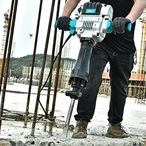 LF-125K 2100W  Demolition Hammer 220V Breaker Concrete Jack Hammer Machine for Professional Construction Works