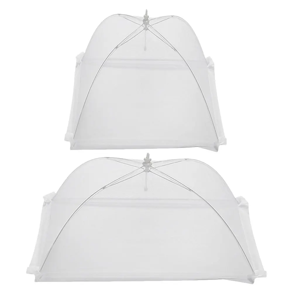 

2Pcs Anti-Mosquito Fly Protection Cover Premium Mesh Food Tent Sturdy Rust-Resistant Kitchen Gadget for Home Restaurant Hotel