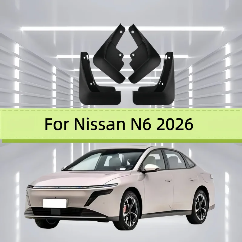 4PCS For Nissan N6 2026 Car Fender Mudguards Anti splash Flap Front Rear Mudlap