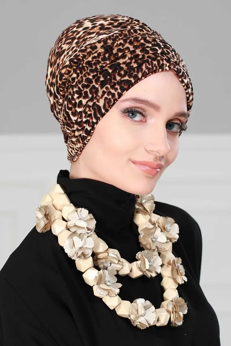 Plissee gekämmte gemusterten Knochen leopard muster