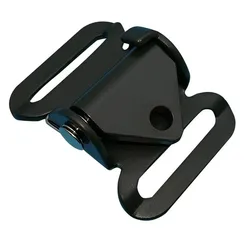 2PCS Luggage buckle with hole to draw the rope quickly adjust the length of the press buckle Tent sleeping bag metal buckle