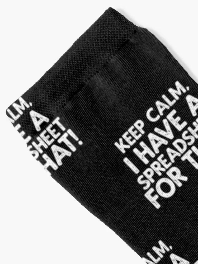 Keep Calm, I have A Spreadsheet for That! Socks custom sports sports and leisure Socks Ladies Men's