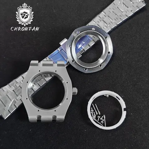 För AP Watch Parts 41mm NH34 NH35 NH36 Urverk Transparent Baksida Safirglas AP Watch Case Modifierad Tillbehör Ersättning 10 best sales g shock ap-fodral - №6