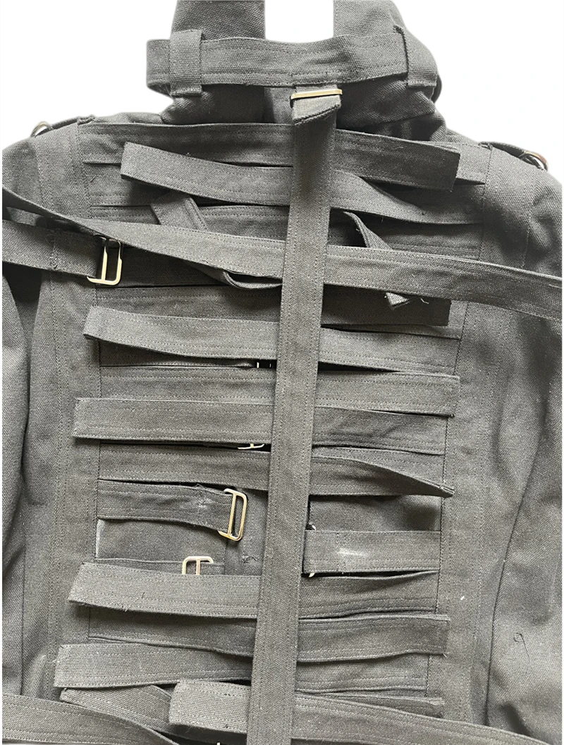 Canvas Straitjacket Escapeproof Straight Jacket Feitsh Bondage Costume