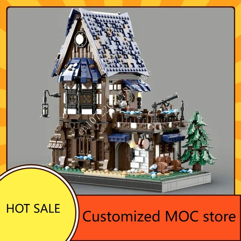 

2257 шт. средневековая фантазийная таверна MOC головоломка Holiday StreetView CityArchitecture Birthday DIYAAssembly Рождественский подарок для детей в возрасте