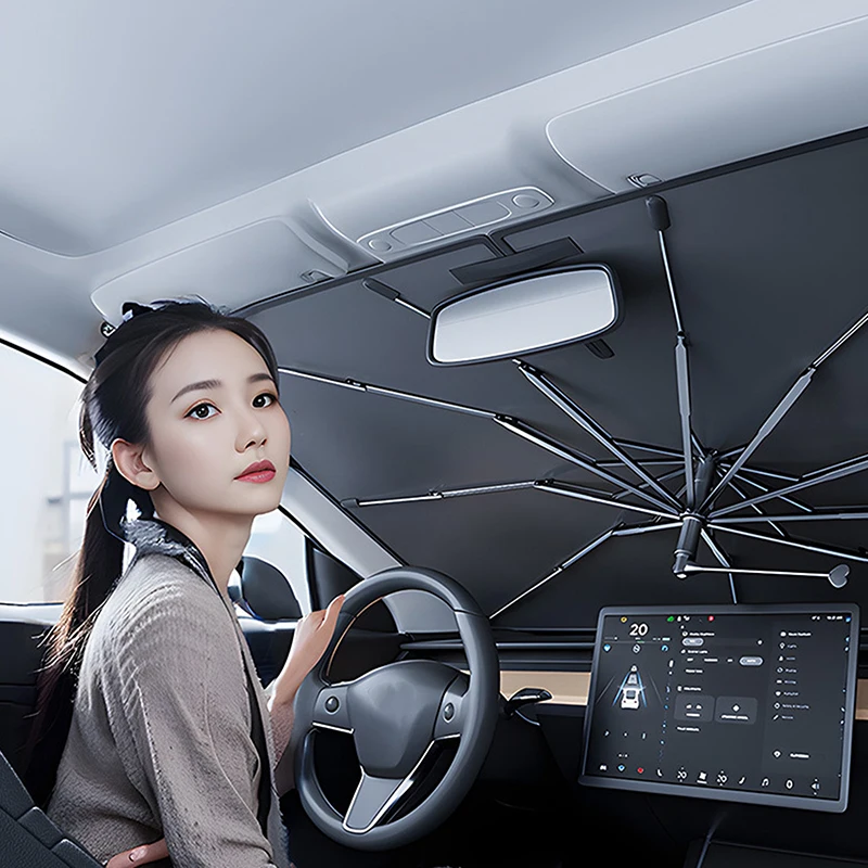 

Car Sunshade Front Gear Car Sunshade Umbrella Car Window Sunshade Curtain Sun Protection Heat Shield Folding And Retracting