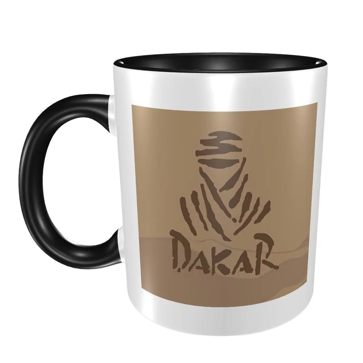 Dakar Rally Mug Funny Ceramic Coffee Cups Tea Mugs Milk Cup Drinkware Gift for Woman Man