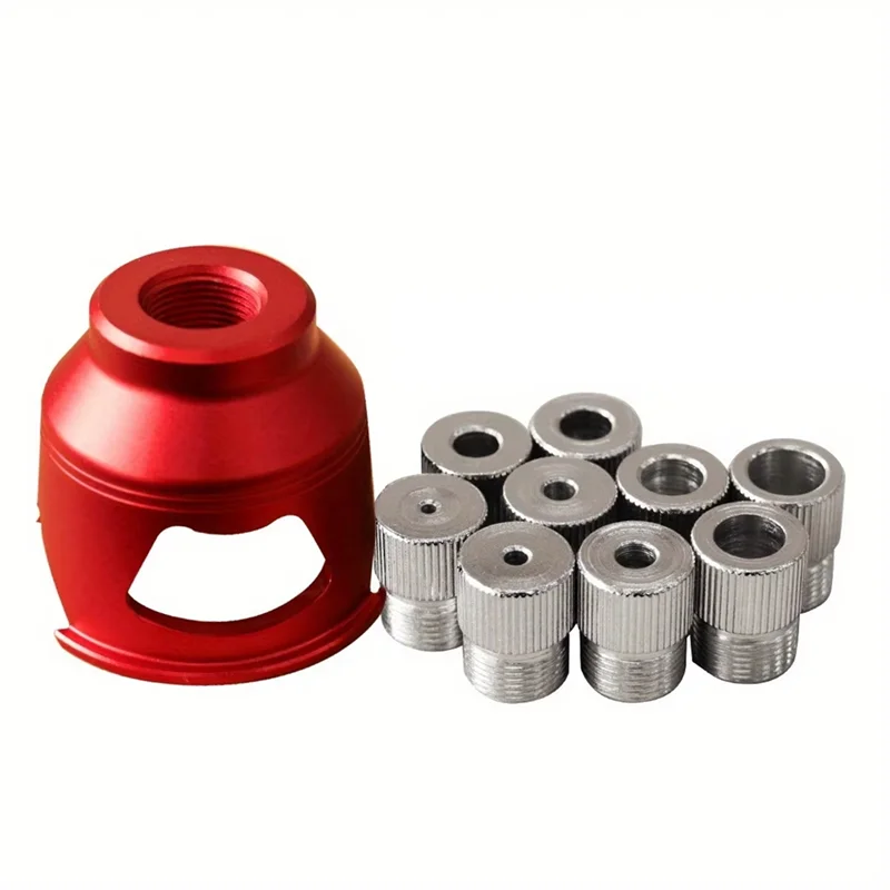 

Локатор сверления, прямоугольный направляющий локатор с 9 шт. втулками для сверла, 90 градусов, позиционер для сверления прямых отверстий, инструменты для пробивания B