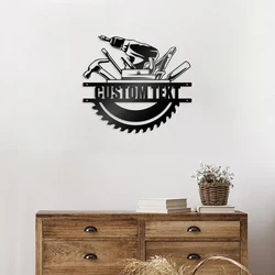 1pc Decoration tool New Customized Name Metal Wall Signs Metal Wall Plaque For Wall Decor